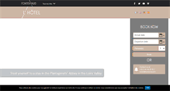 Desktop Screenshot of hotel-fontevraud.com