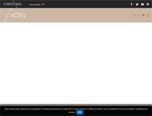 Tablet Screenshot of hotel-fontevraud.com